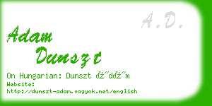 adam dunszt business card
